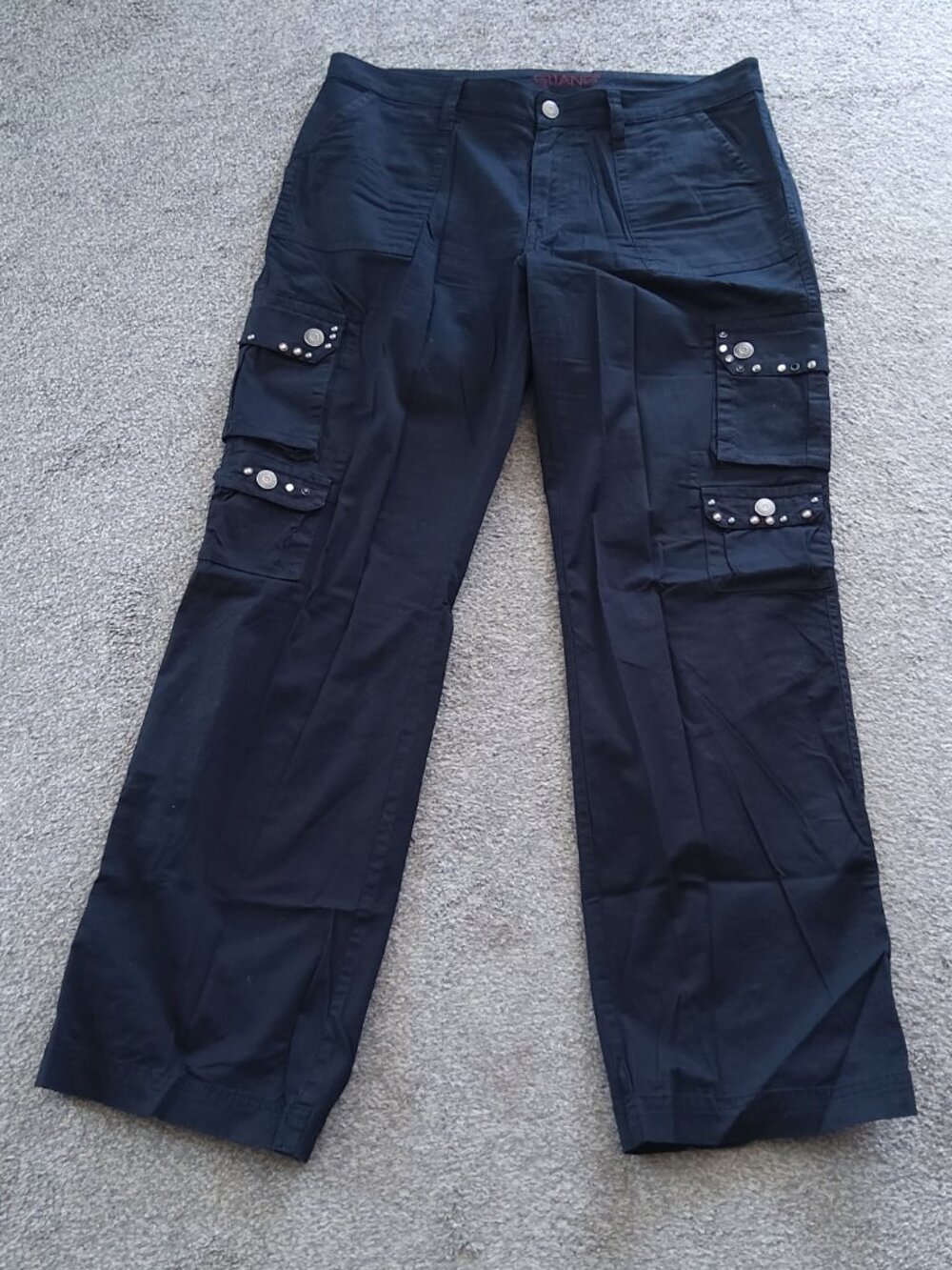 GITANO Y2K BLACK CARO PANTS